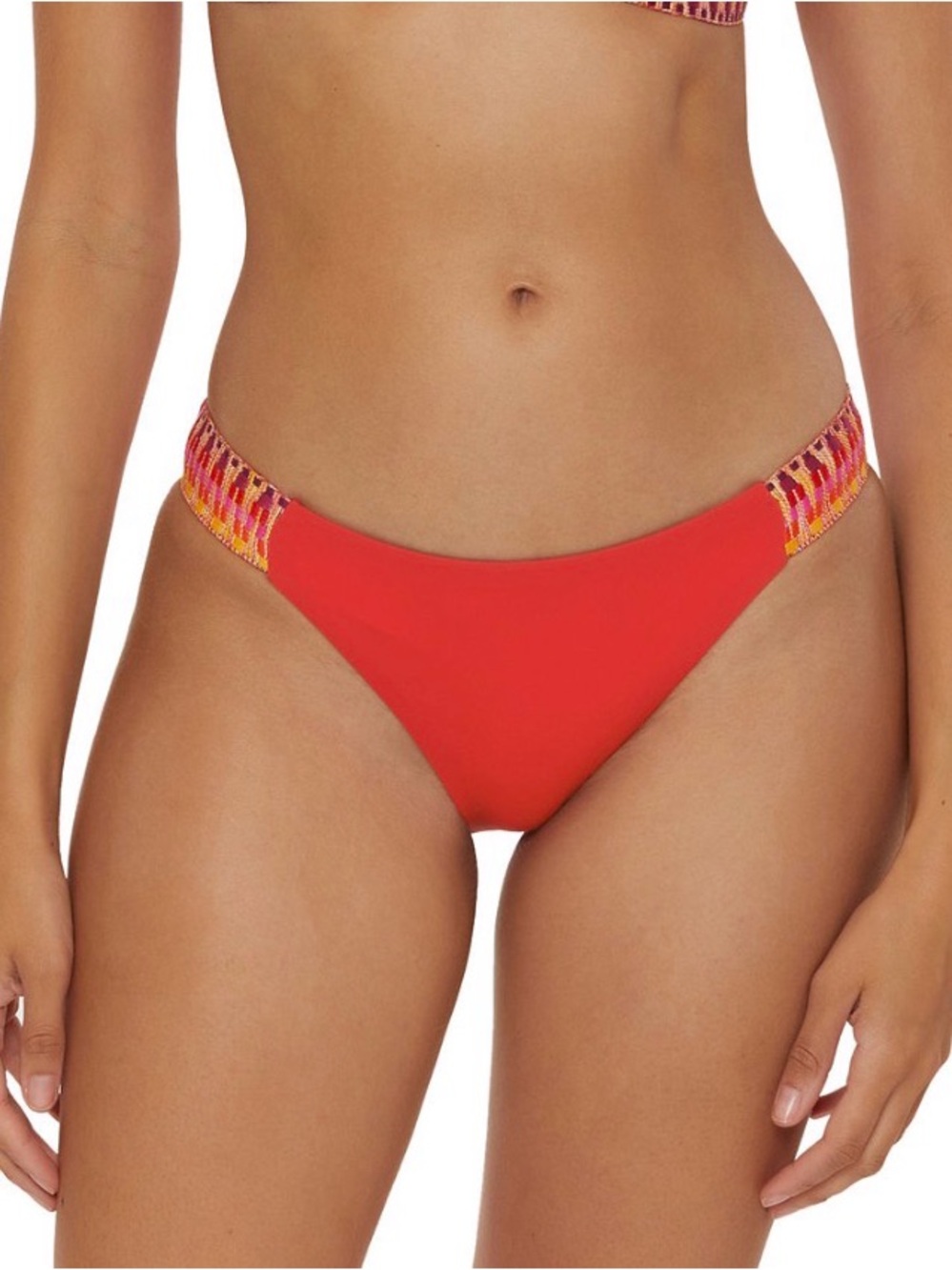 BECCA Women’s Fiesta Side-Tab Scoop Bikini Bottom Size XL